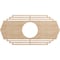 Ekena Millwork Chrysler Wood Fretwork Pierced Ceiling Medallion, Alder, 36"W x 18"H x 9 1/2"ID x 3/8"T CMWP36X18X0375CSAL - alternate 1